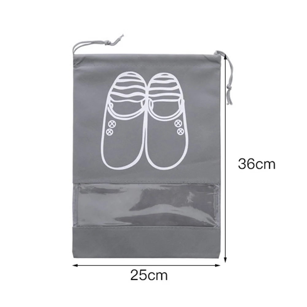 

5Pcs Shoes Storage Bag Closet Organizer Dustproof Drawstring Storage Bags Clothing Travel Pouch Clothing Classified Hanging Bag