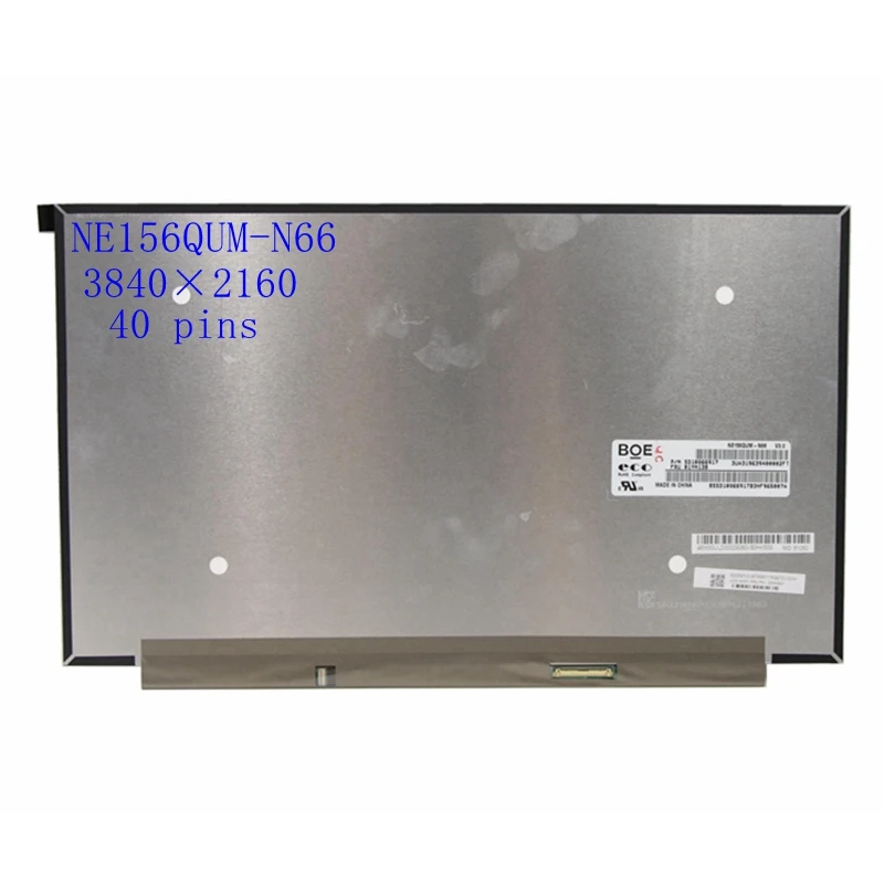 

15.6"inch laptop Lcd screen 4K NE156QUM-N66 UHD 3840X2160 eDP 40PIN IPS matrix