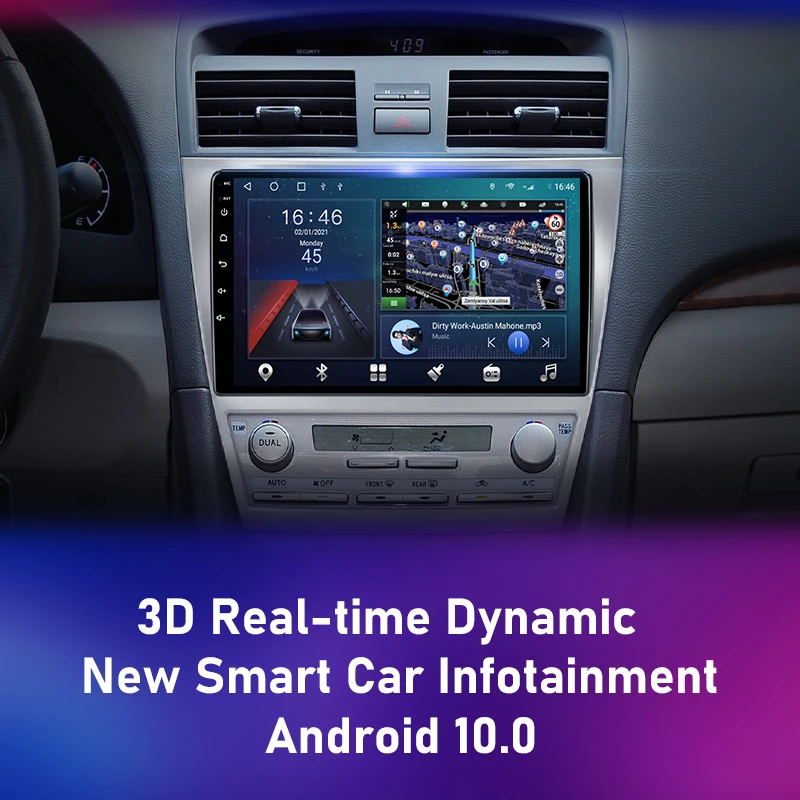 for toyota camry 6 xv 40 50 2006 2011 carplay android car radio multimedia video 2 din navigation dvd speakers accessories audio free global shipping