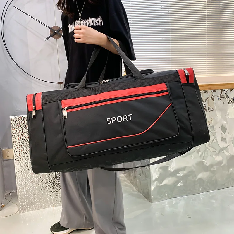 Unisex Large Capacity Portable Travel Bags Foldable Luggage Bag Waterproof Oxford Handbag Outdoor Leisure Sports Shoulder Bags