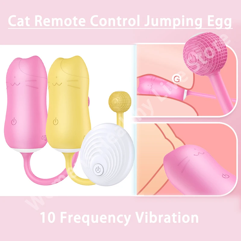 

Cat Tail Wireless Remote Vibrator Vibrating Balls Vagina Clitoris Nipple Sex Toys for Woman Men Couples Game Tooys Dildo Sexshop
