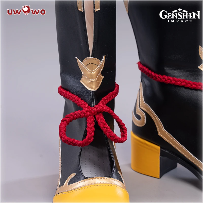 Фото UWOWO Game Genshin Impact Xiangling Изысканная кухня косплей обувь сапоги на заказ №5