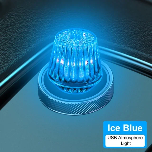 

Автомобильный мини-USB светодиодный окружающий свет, декоративные атмосферные лампы для внутренней среды, авто ПК, компьютера, портативный светильник, Plug Play