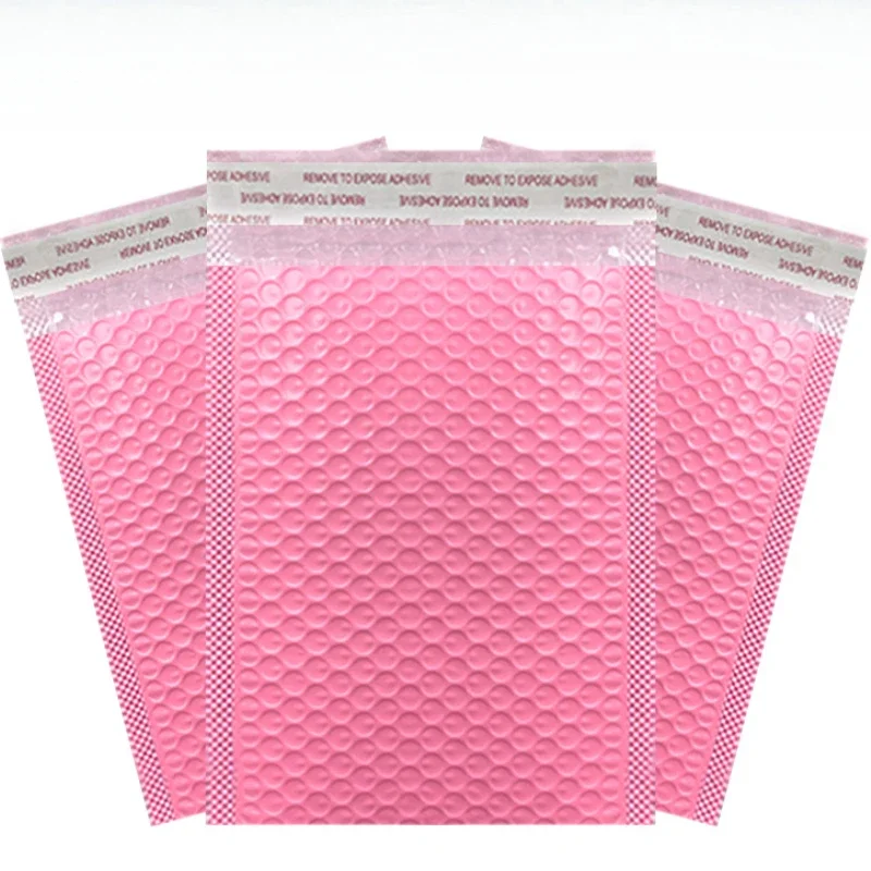 Розовые самозапечатывающиеся почтовые пакеты