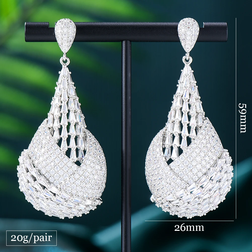 GODKI большие модные роскошные двухцветные африканские серьги для женщин