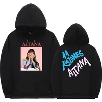 singer aitana ocana graphic print hoodie long sleeves men women fashion harajuku hoodies top unisex hip hop oversized sweatshirt