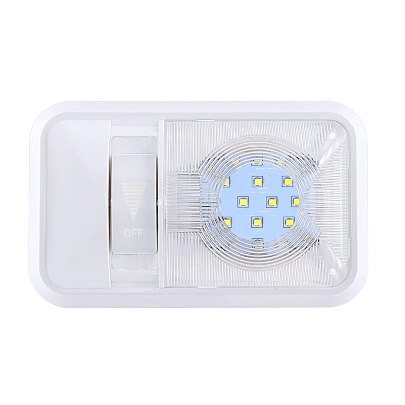 

2023 New 12V LED RVs Lights Interior Ceiling Single Dome Light with ON/Off Switch Easy Installation for RVs/Trailer/Camper/Truck