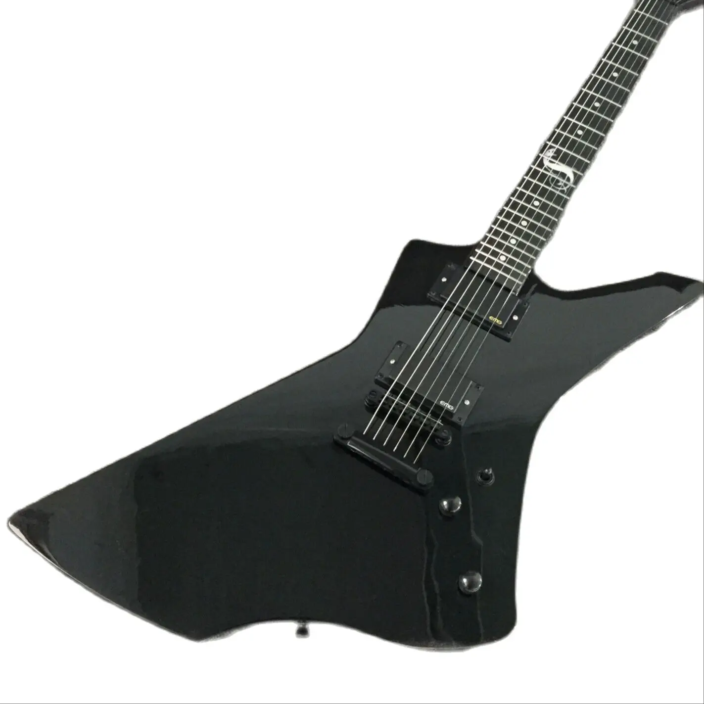 

Заводская гитара Explorer электрогитара ESP Black Solid Body Snake инкрустация