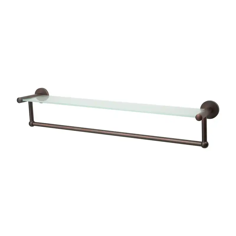 

Shelf and Towel Bar in Orb and Black