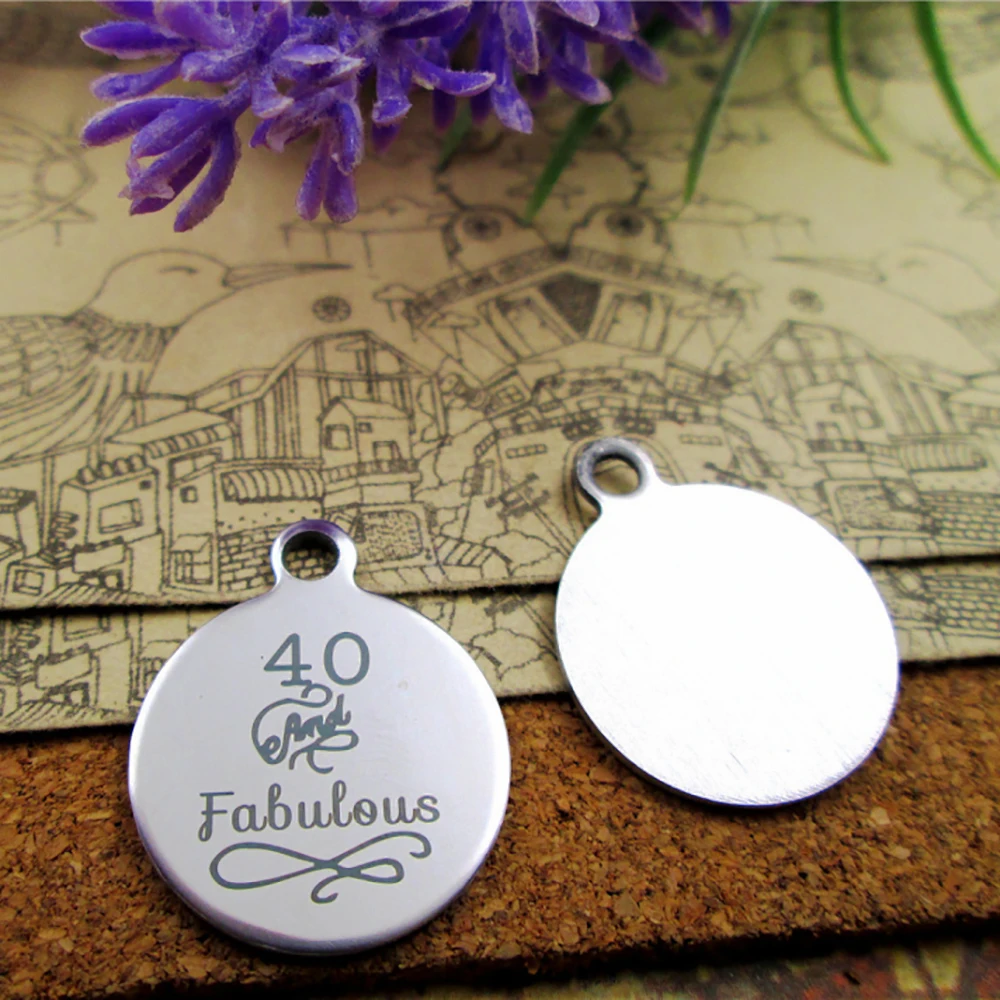 10 шт./лот 40 и сказочные подвески из нержавеющей стали кулон для изготовления