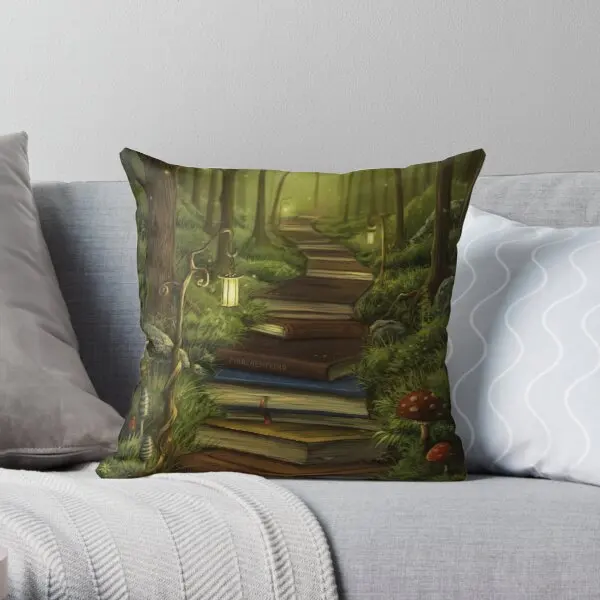 

The Reader'S Path Printing Throw Pillow Cover Decor Office Waist Comfort Decorative Fashion Throw Bed Pillows not include