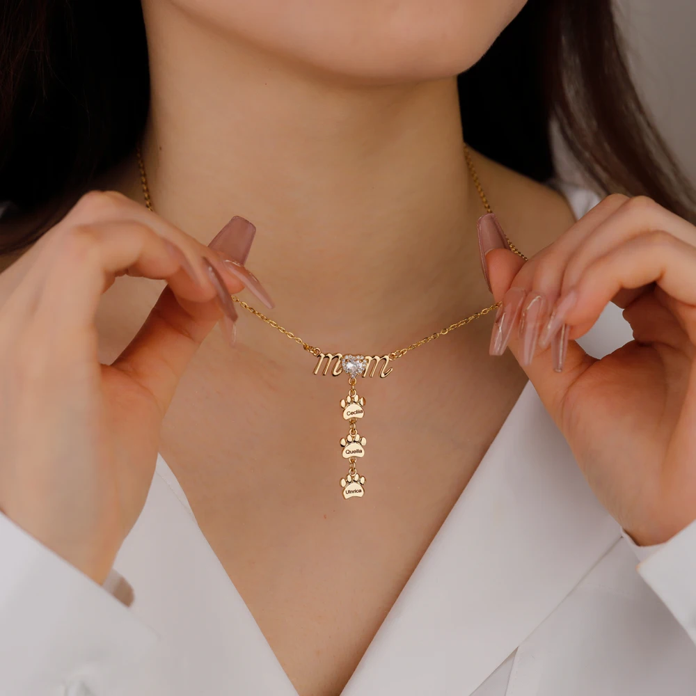 Ожерелье с подвесками в виде лап под заказ ожерелье индивидуальном стиле подарок