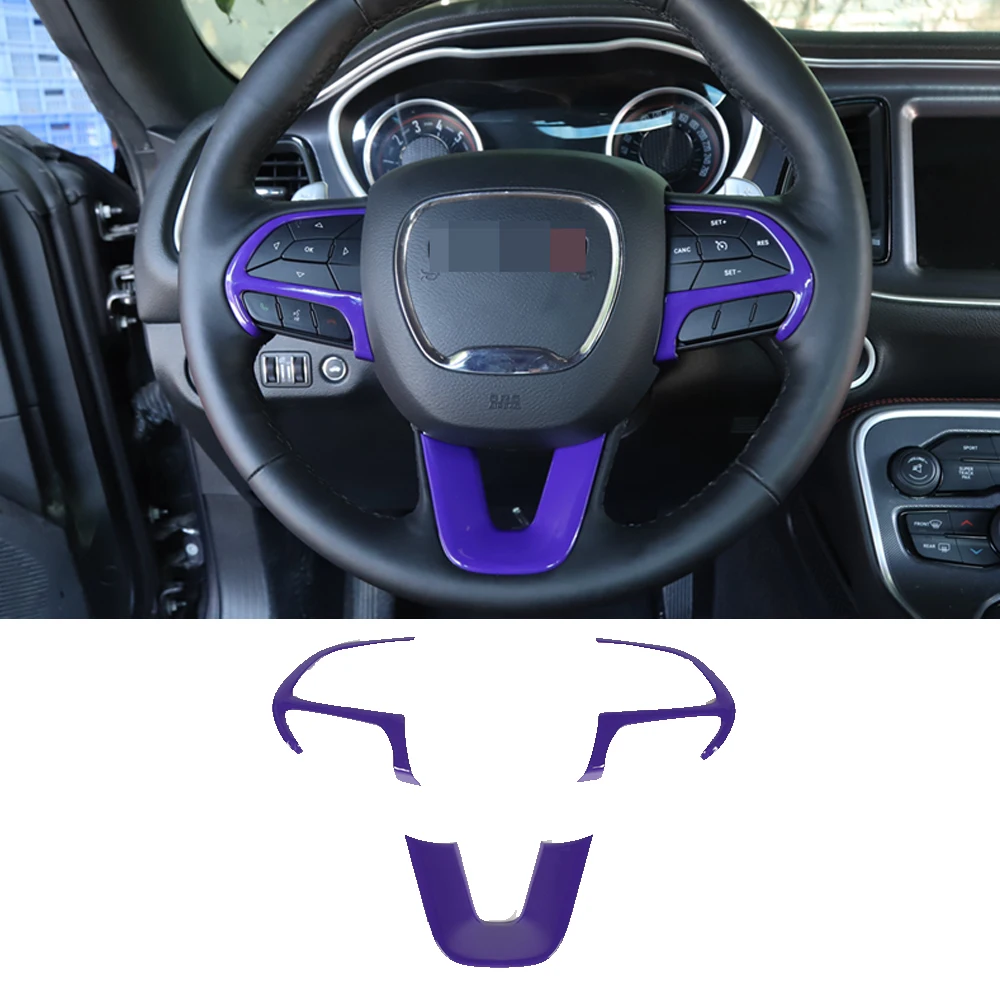 Пуговица на руль автомобиля ABS декоративная отделка Подходит для Dodge Challenger