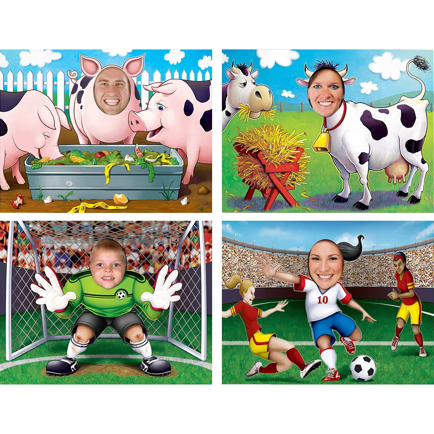 

Фон для фотосъемки с забавным лицом в отверстии для детей и мальчиков