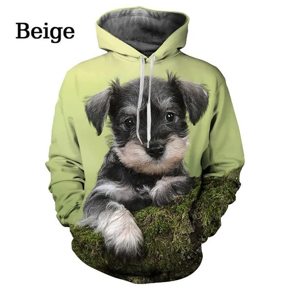 

2022 New Fashion Unisex Funny 3D Printing Cute Dog Hoodie Pet Dog Graphic Hooded Sweatshirt