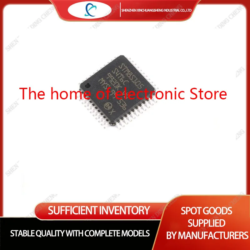 

5PCS STM8S105S4T6C LQFP-44 STM8 series Microcontroller IC 8-Bit 16MHz 16KB (16K x 8) FLASH