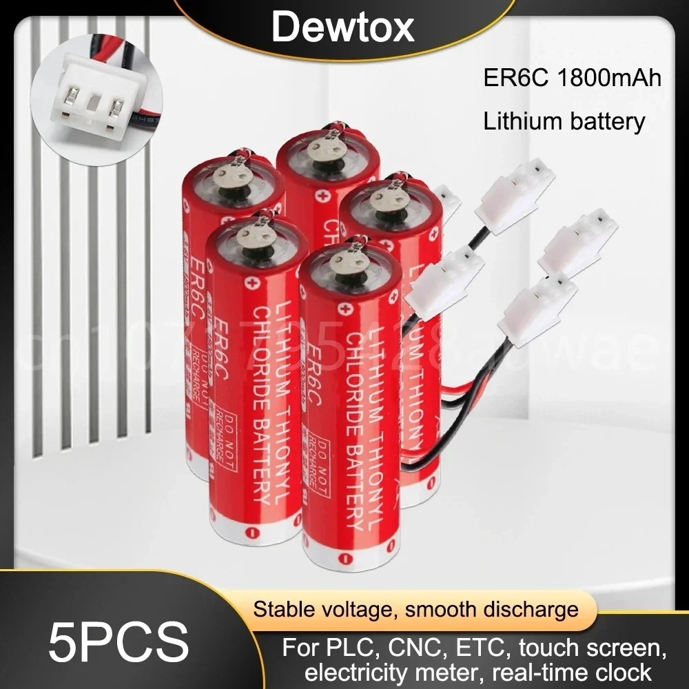 Литиевая батарея 3 6 В 1800 мАч ER6C AA с вилкой (F2-40BL FX2N-48MT)