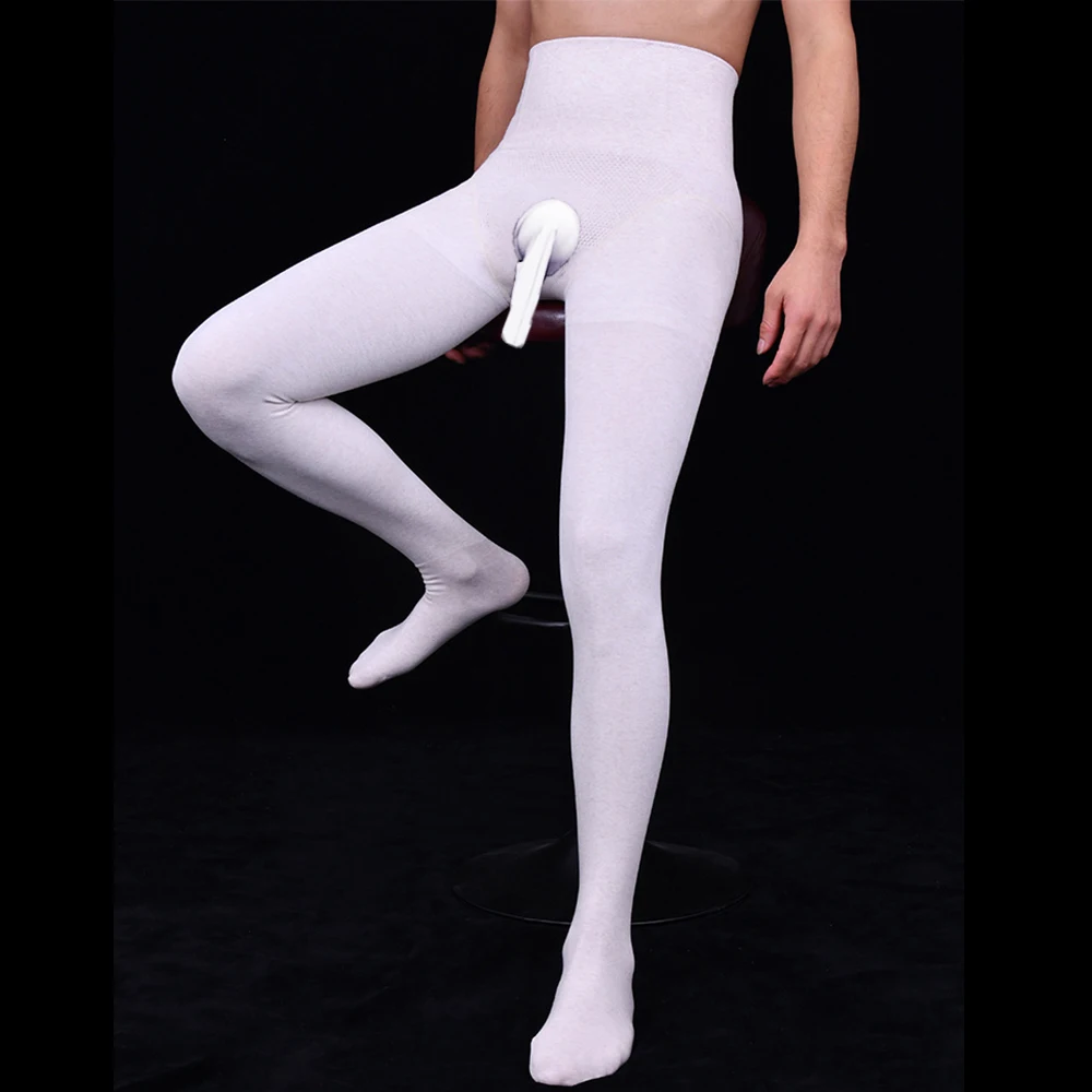 

Men Long Johns Bottoms Warm Pant Autumn And Winter Leggings Penile Pouch Slim High Waist Thermal Pantyhose Sleepwear