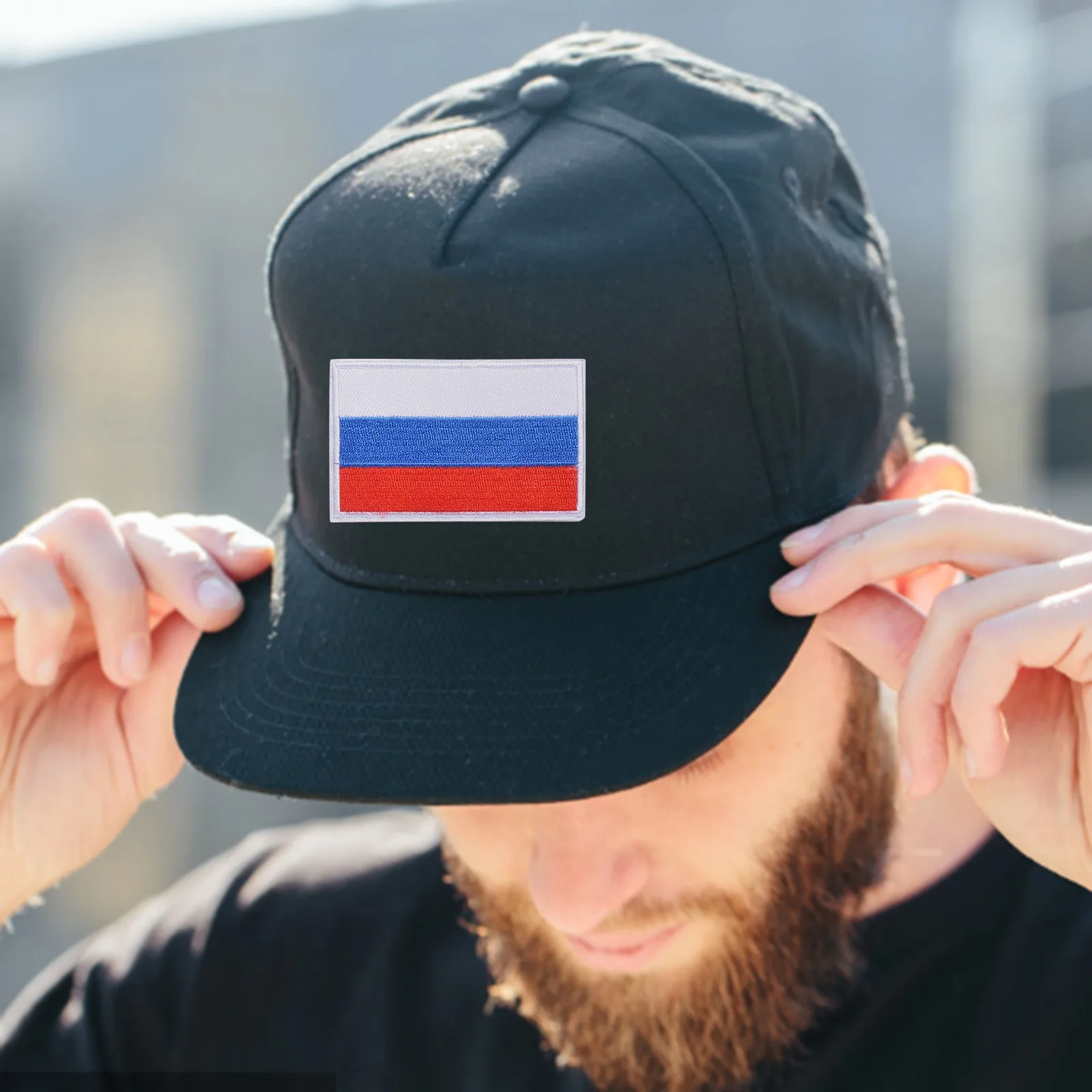 Вышивка/резиновая нашивка с российским флагом тактические эмблемы вышитые/ПВХ