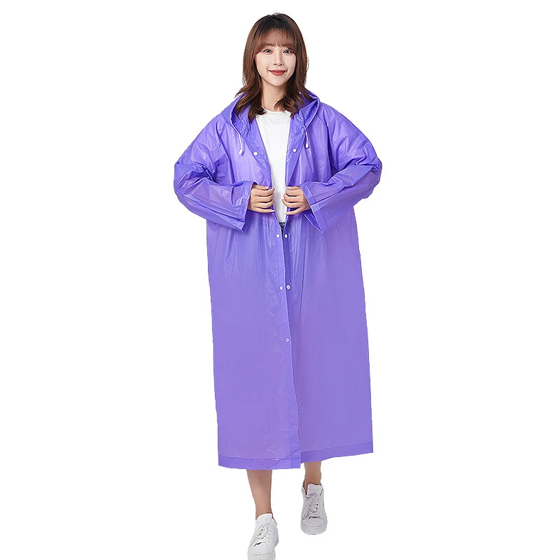 

Transparent Cape Raincoat Women Waterproof Overall Disposable Raincoat Hoodie Running Fishing Impermeables Home Garden AB50YY