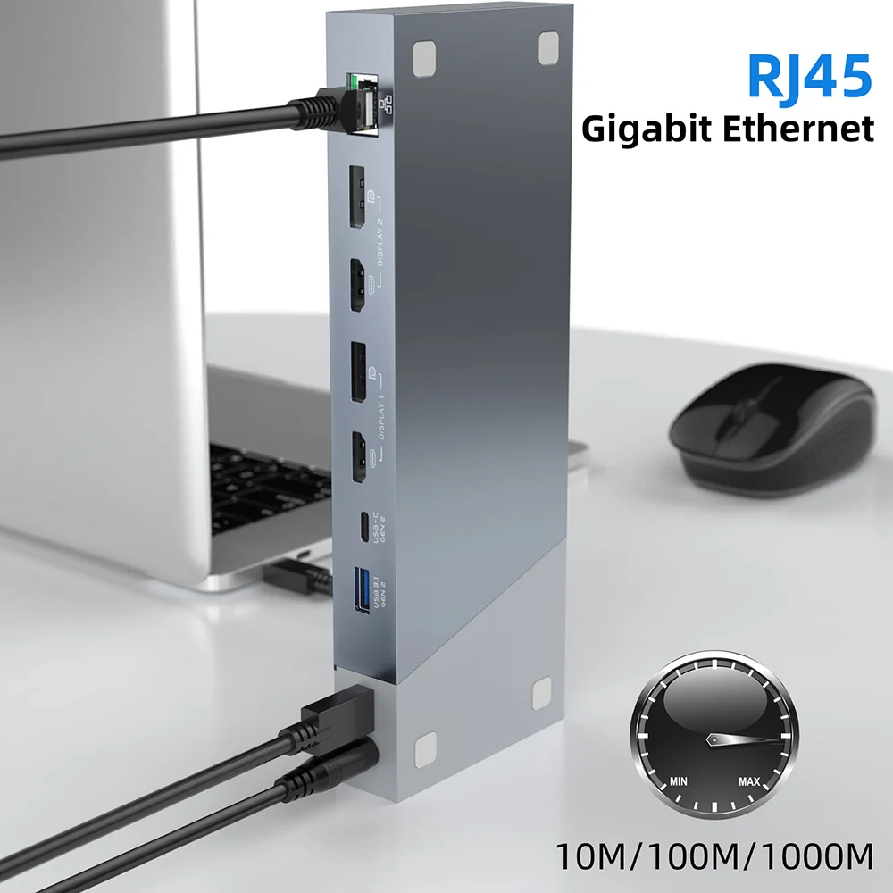 Док-станция 16 в 1 Usb C Hub заводская цена док-станция с несколькими портами Rj45 разъем