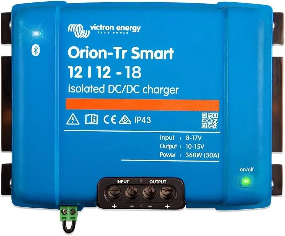 

Smart 12/12-Volt 18 amp 220-Watt DC-DC Charger, Isolated (Bluetooth)