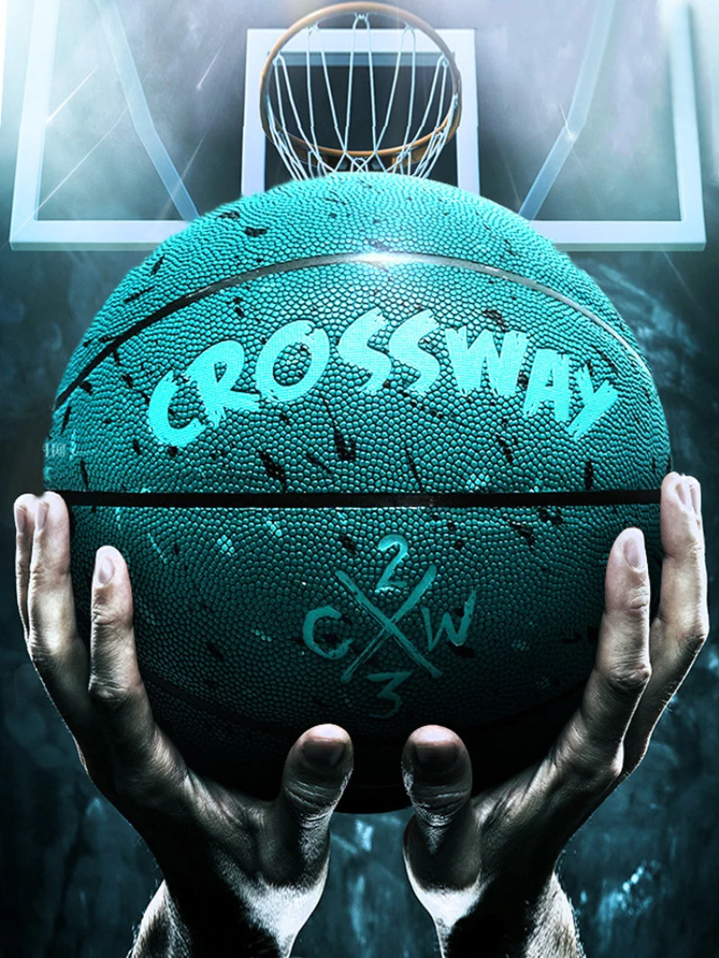 CROSSWAY Basketball PU Hygroscopic Material Indoor And Outdoor General Purpose Basketball Ball Size 7