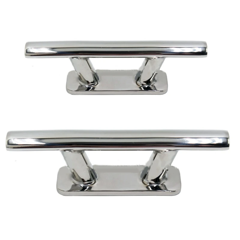 

Durable 316 Stainless Steel Yacht Mooring Cleat Corrosion Resistant Bollard for Yacht Truck RV Boat Marine Accessories