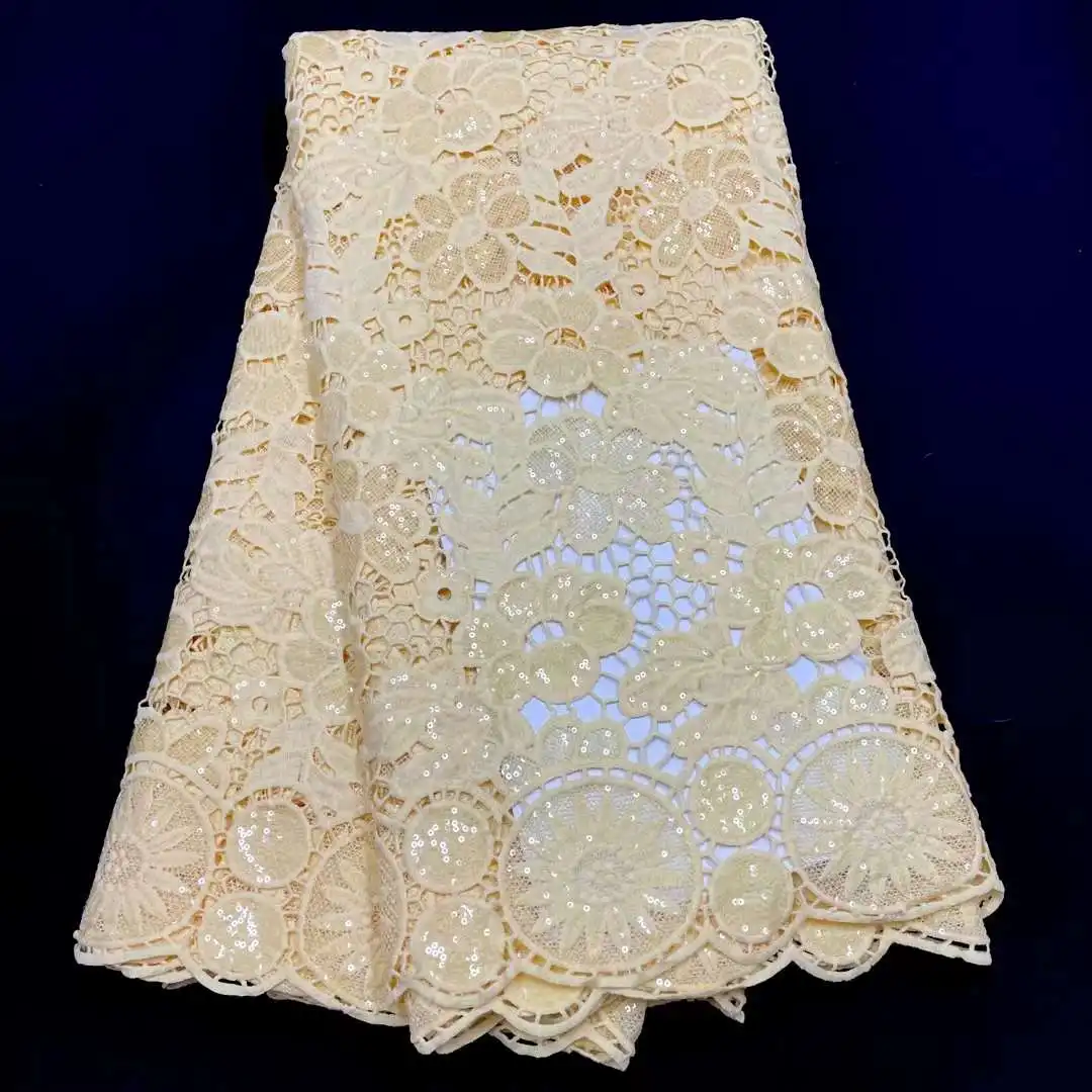 Новейшая нигерийская африканская хлопчатобумажная кружевная ткань 2022 недорогая