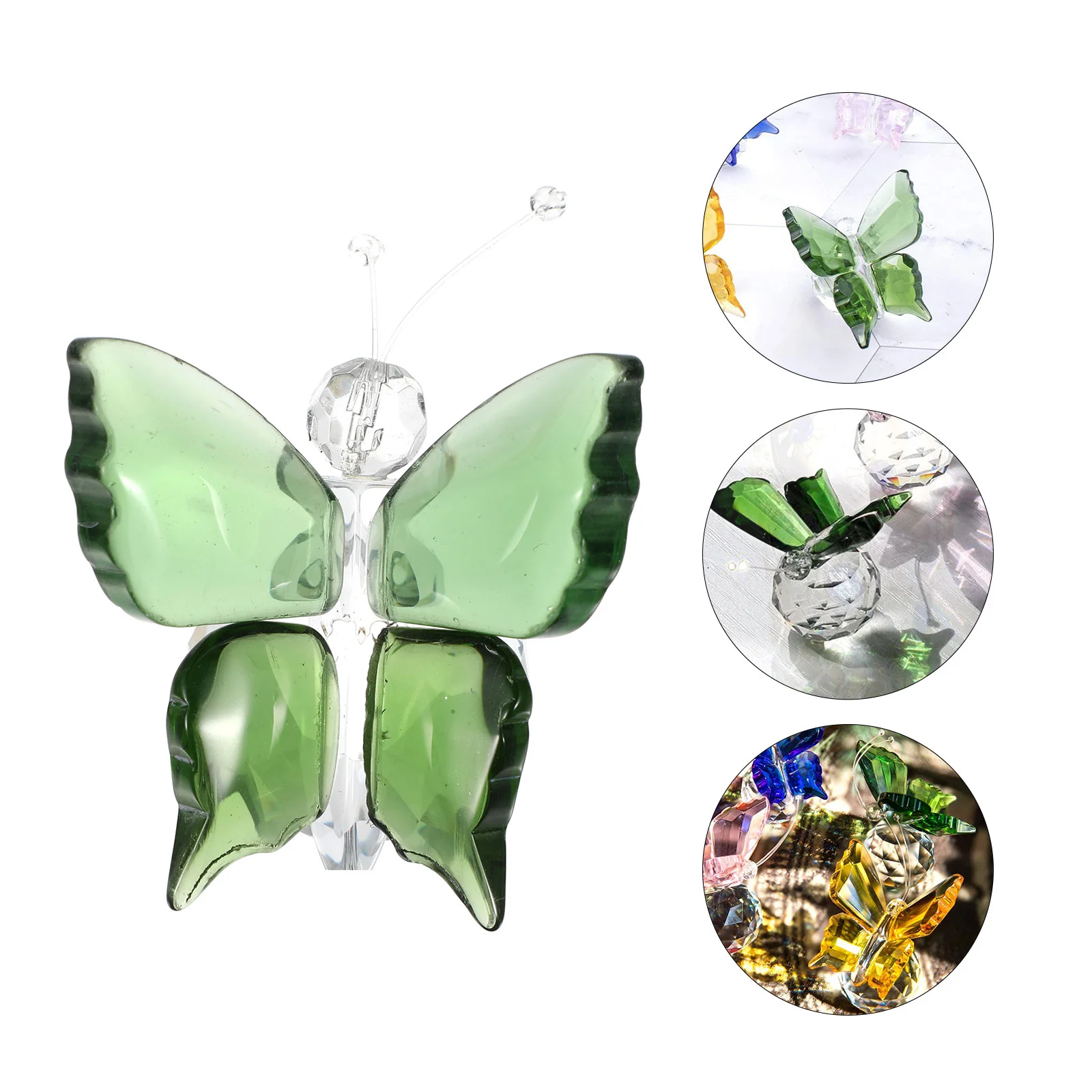 

Crystal Decor Car Dashboard Decor Glass Animals Figurine Desk Decoration