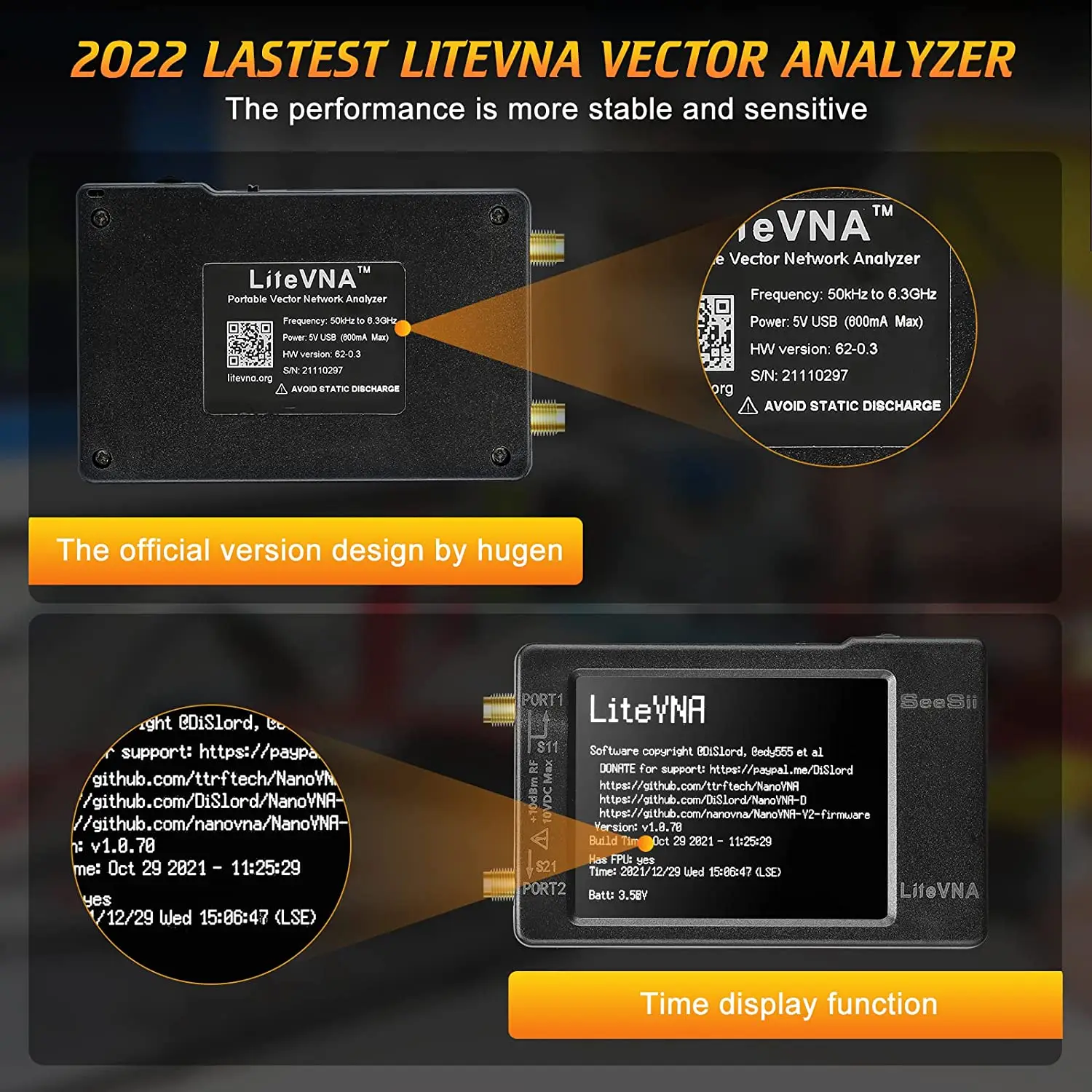 Обновленный анализатор сети LiteVNA