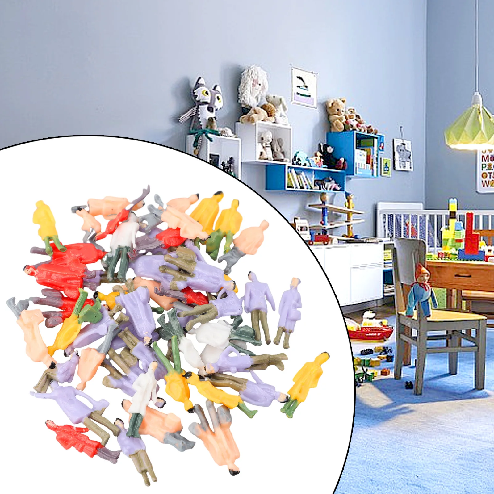 Добавьте реалистичности в режим поезда с 50 шт. крашеных фигурок Модель Макет