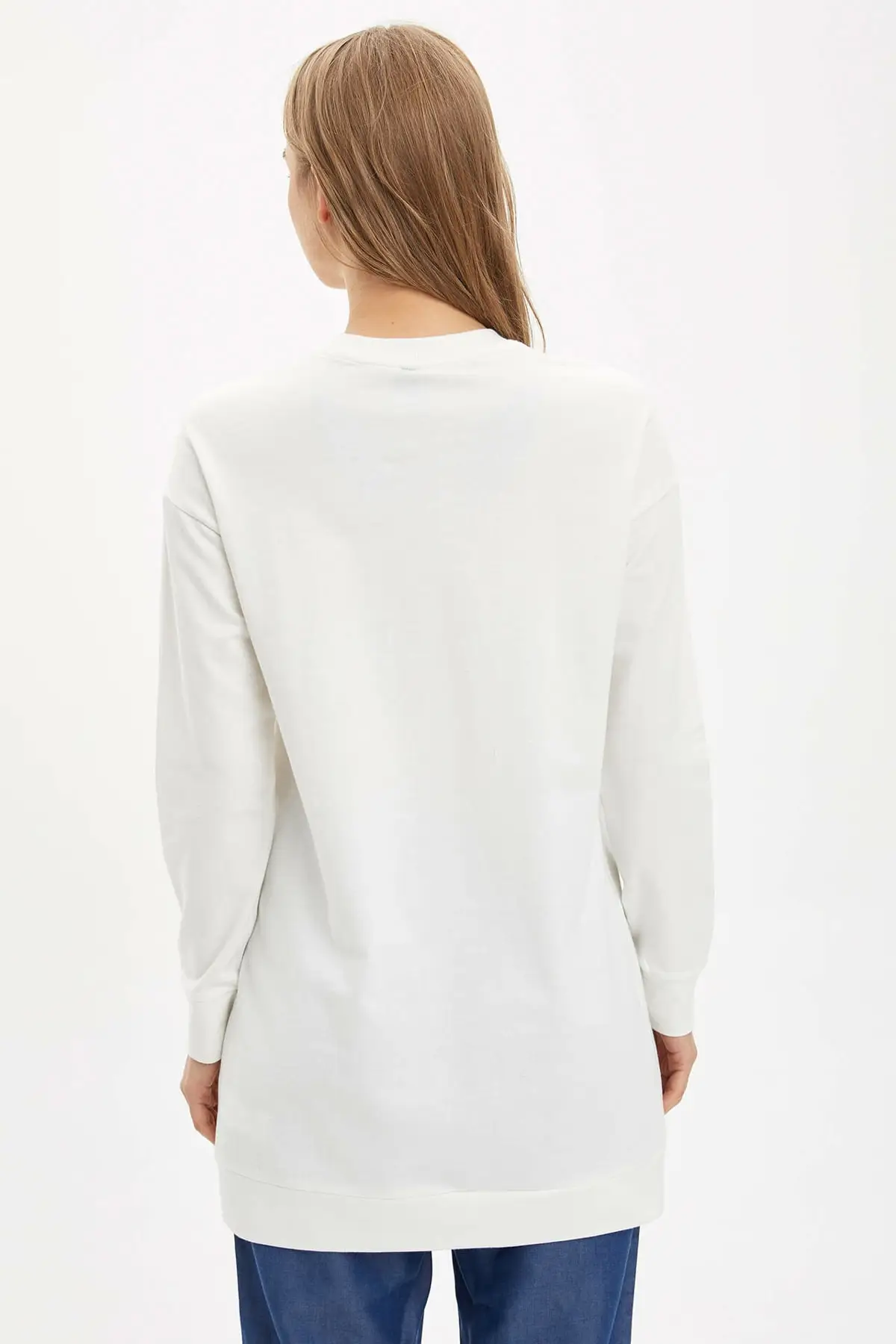 

Oversize Fit Basic Cotton Tunic Sweater Women Muslim Tunic 2021 Fashion