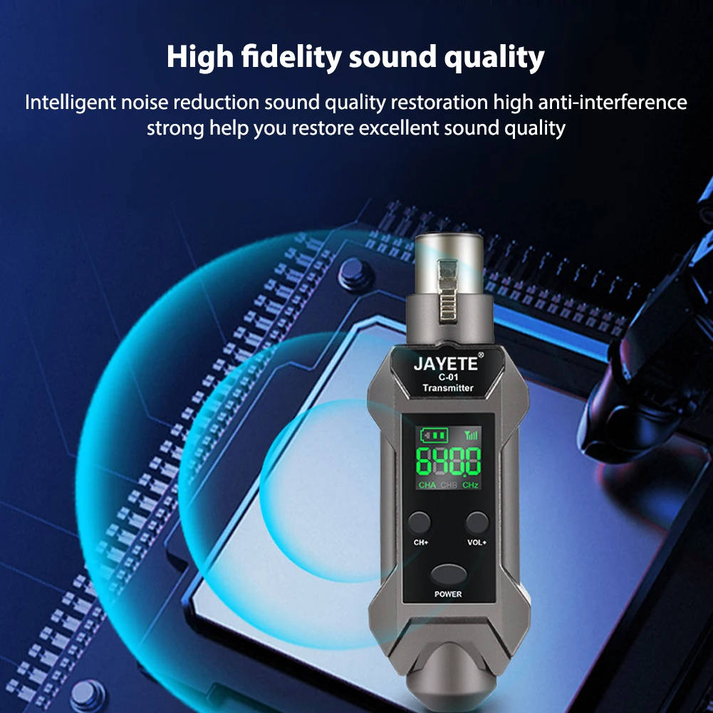 

Microphone Wireless System Micphone Wireless Transmitter System Rechargeable 2.4 GHz Wireless Guitar Audio Transmission System