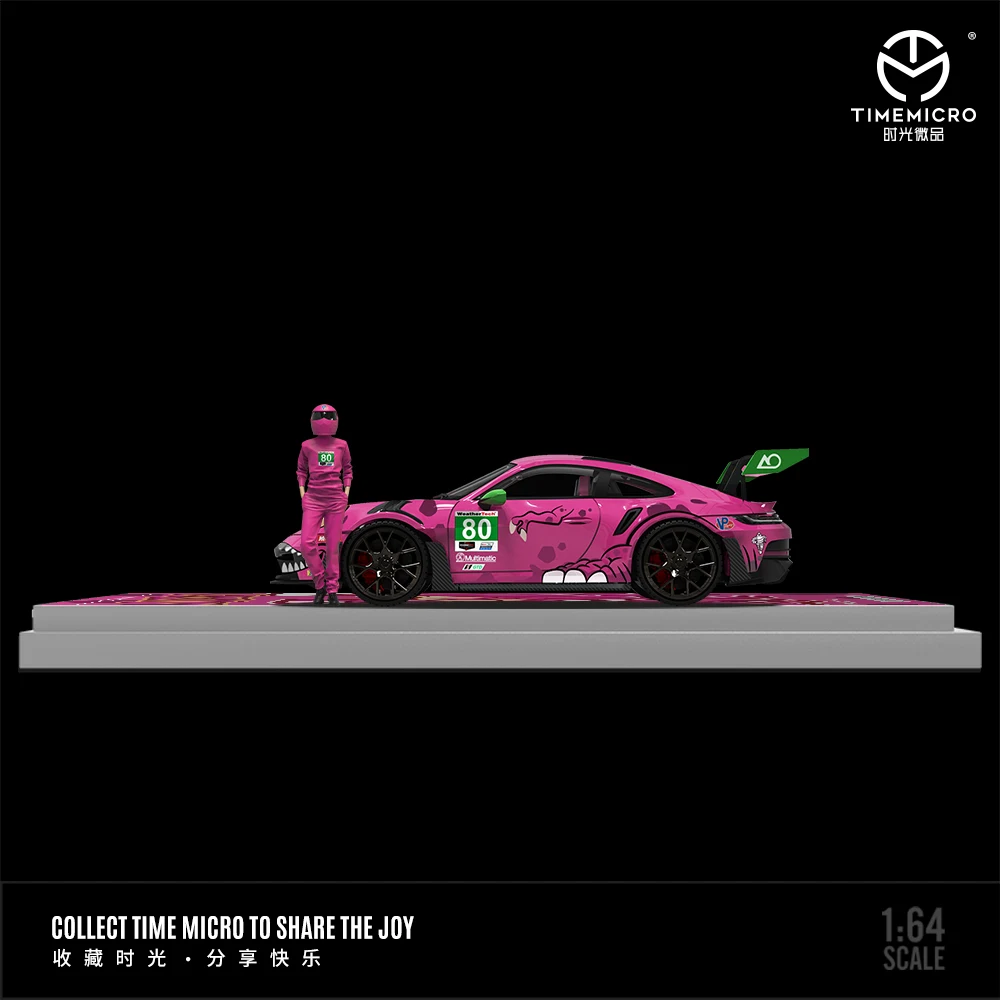 TimeMicro mini 1:64 992 Тираннозавр розовая окрашенная модель автомобиля из сплава набор