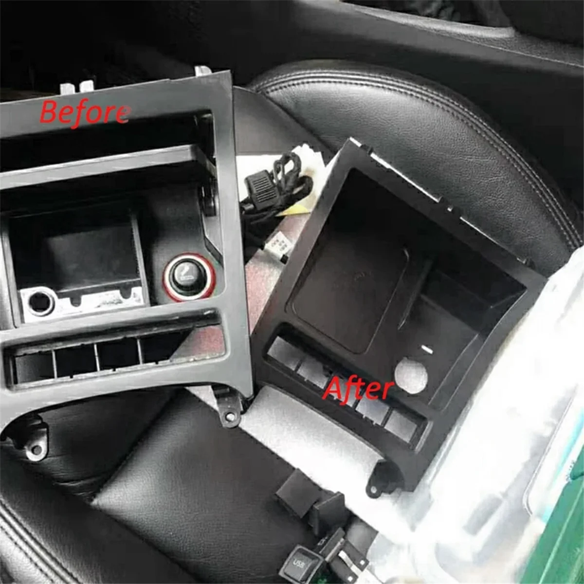 Автомобильное беспроводное зарядное устройство QI для телефона VW Golf 6 MK6 Sagita Scirocco