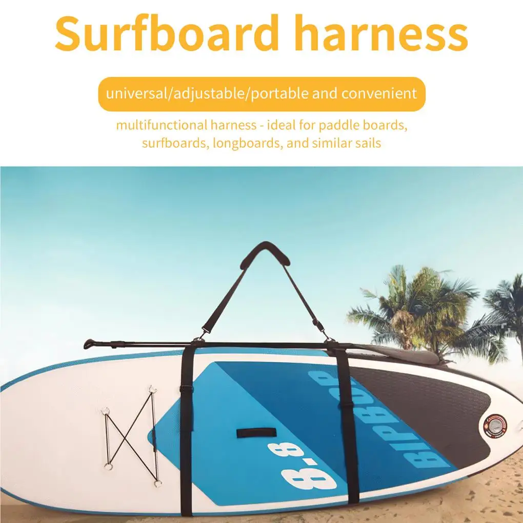 

Adjustable Surfboard Belt Carry Shoulder Strap Kayaking Rafting Man