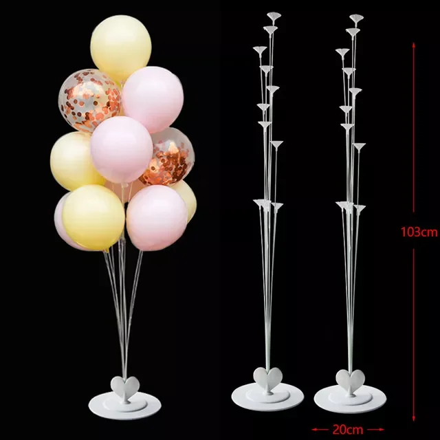 

2set Round Circle Balloon Stand Column Balloon Frame Holder Arch Bow Decor for Baby Shower Balloon Decorations Birthday Supplies