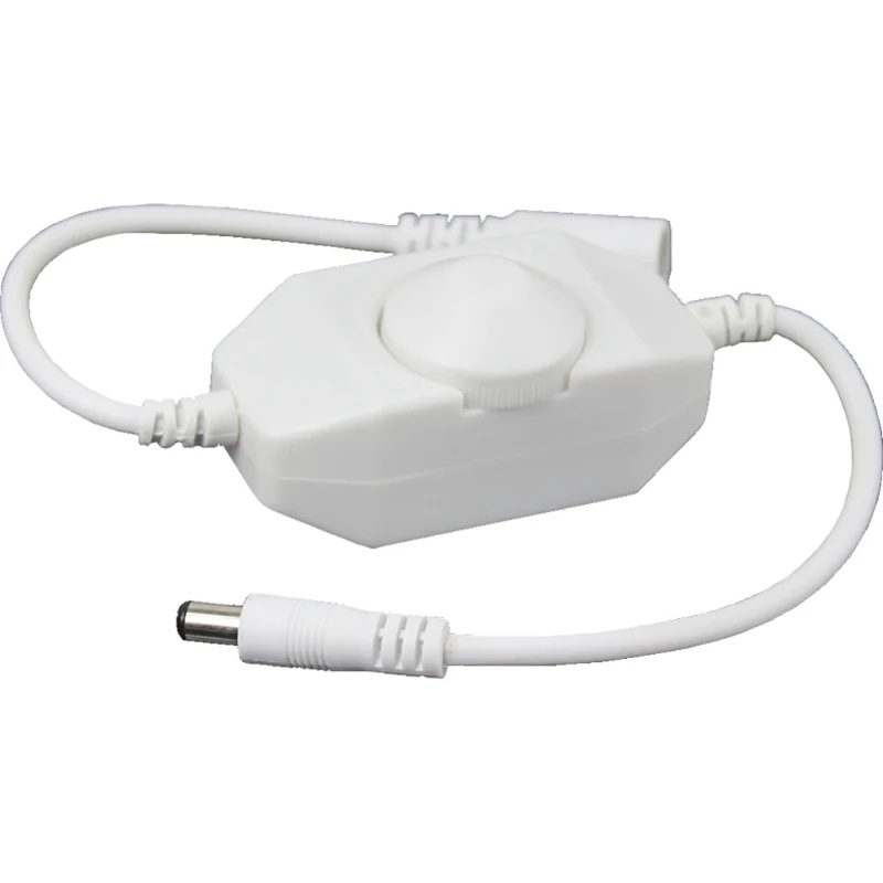 

New 12V Manual Dimmer Brightness To for Dc Adapters For LED Single Color Light S