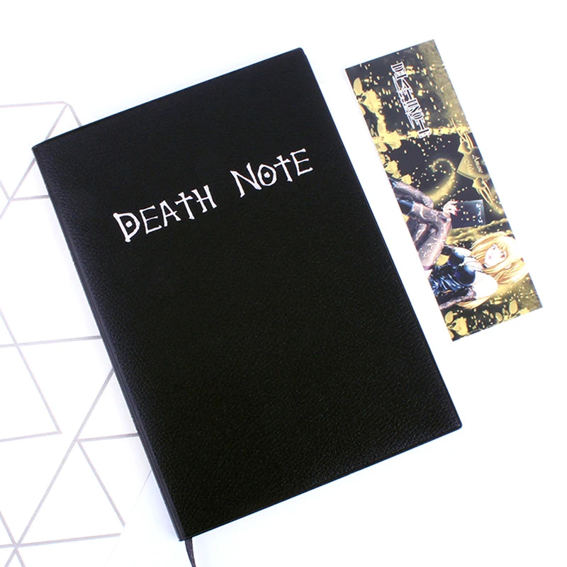 Блокнот из кожи аниме Death Note журнал и ожерелье с перьями для художественного