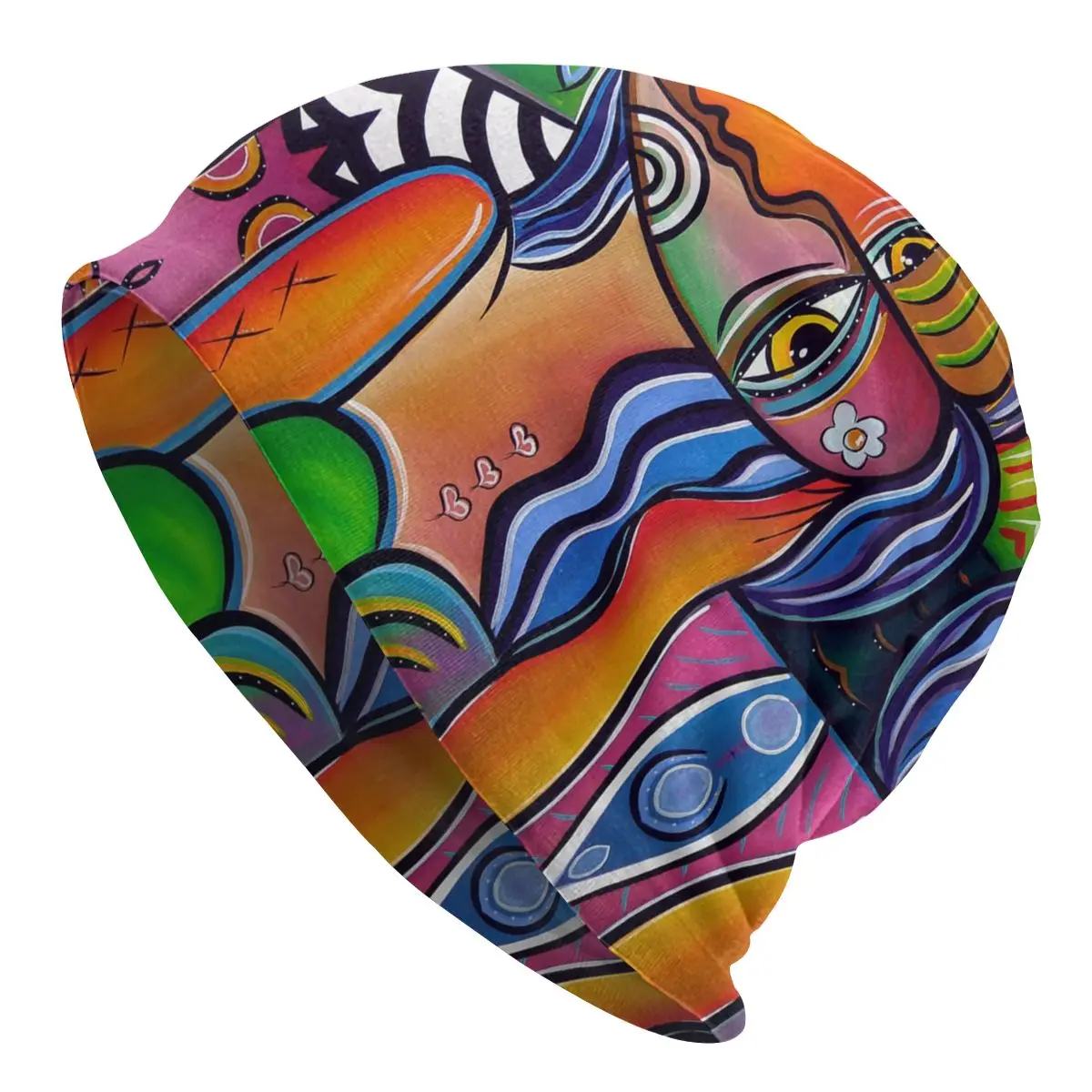 

Облегающая шапка бло Пикассо, вязаная шапка для мужчин и женщин, модные теплые зимние шапки унисекс, облегающие шапки, шапка