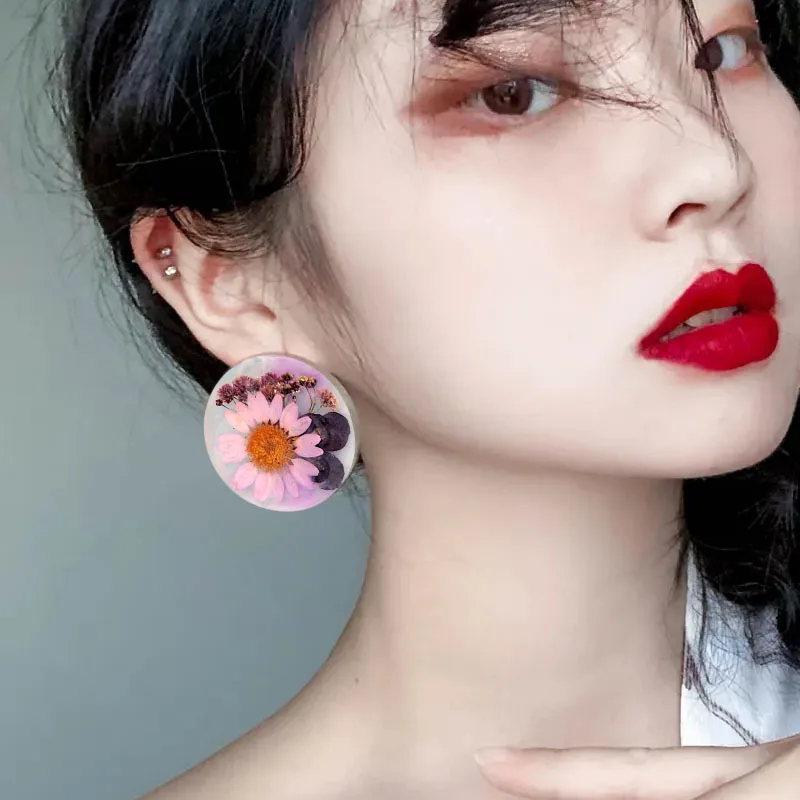 Geometric Earring Pendant Silicone Mold For Epoxy Resin DIY Earring Keychain Necklace Charms Resin Silicone Mold Jewelry Making