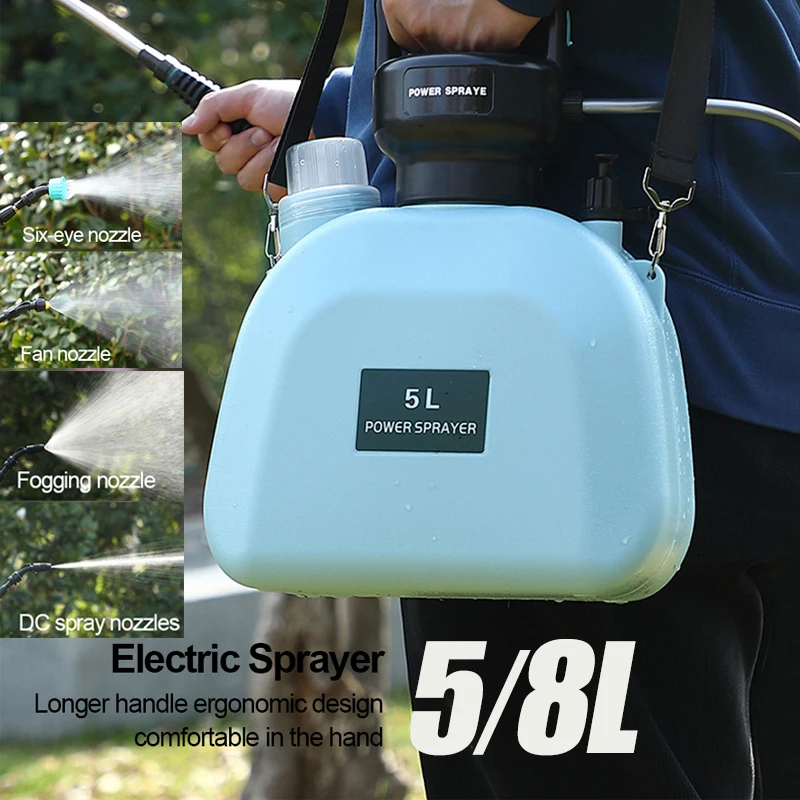 

5/8L Electric Sprayer Garden Automatic Atomization Plant Sprayer Bottle Sprinkler Watering Can Garden Irrigation