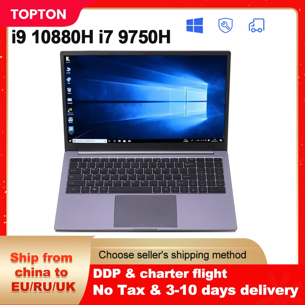 

Gaming Notebook Intel i9 10880H i7 9750H 15.6'' FHD DDR4 NVMe SSD Metal Ultrabook Portable Laptop For Home and Office PC Laptops
