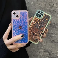 glitter case for iphone 13 11 12 pro max shining laser phone case for iphone x xs max 7 8 plus wavy transparent shockproof shell
