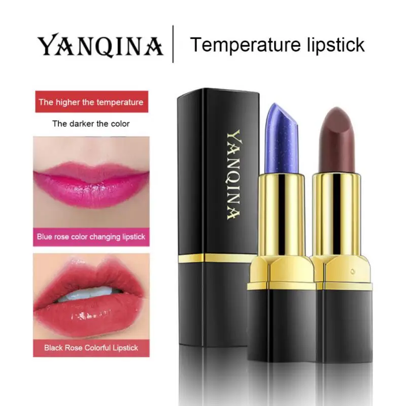 

Thermochromic Lipstick Silky Moist Lipsticks Changing Blue Witch Color Changing Lipstick Full Color Delicate Lip Gloss Lip Balm