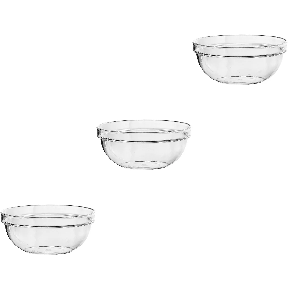 

3x Salad Pasta Dessert Onion Soup Bowls Salad Bowl Container PC Tea Basin Kitchen Bowl for Canteen Home