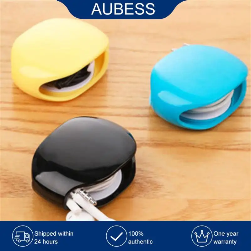 

One Thing For Multiple Purposes Charging Cable Storage Box 1pcs Automatic Coiler Round Edges And Corners Cable Management