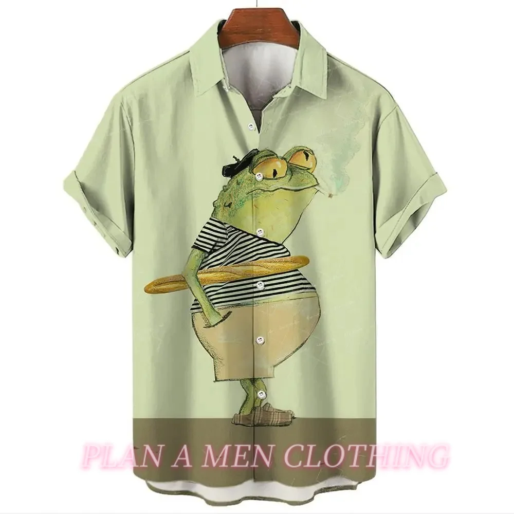 Гавайская забавная рубашка для мужчин высококачественная мужская одежда с 3d