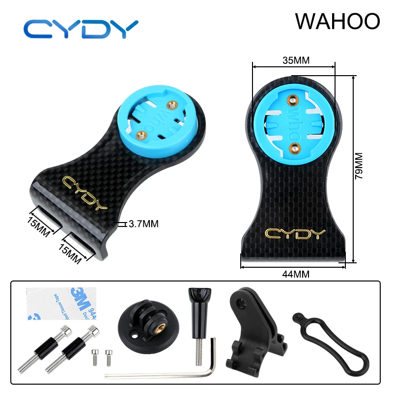 Держатель велосипедного компьютера CYDY-Carbon 3K крепление Garmin Bryton Whaoo Cateye GPS